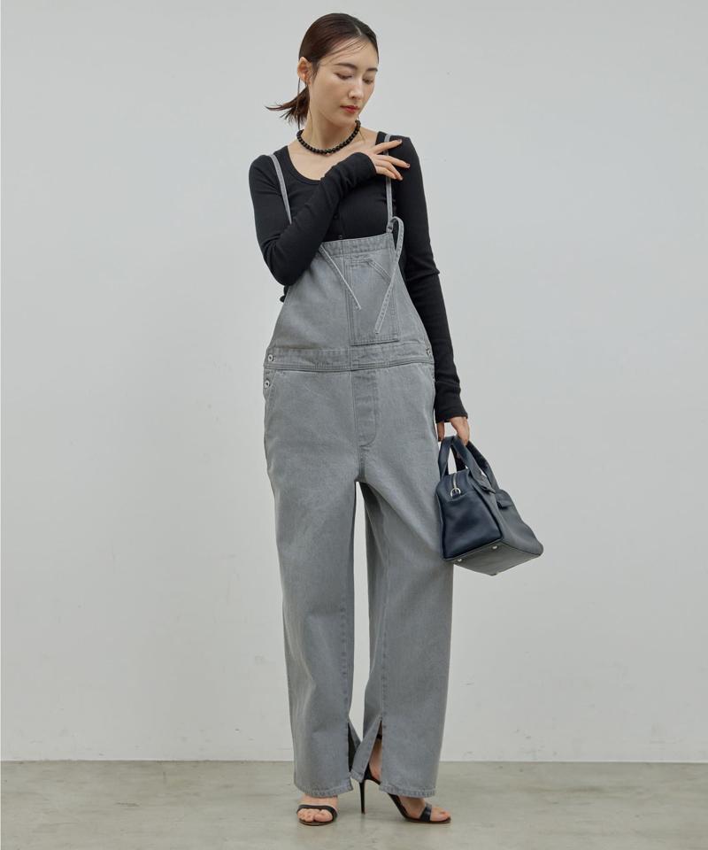 【サイズ展開あり】【長さ調整可能】デニムサロペット