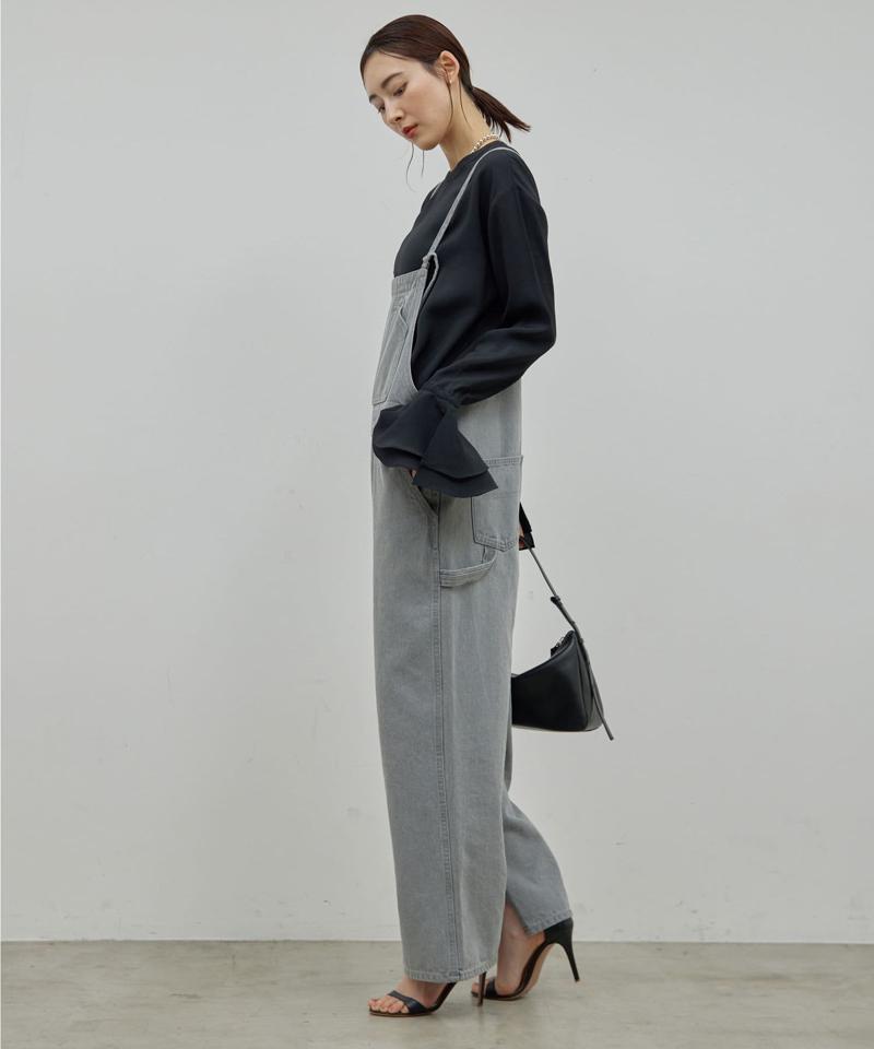 【サイズ展開あり】【長さ調整可能】デニムサロペット