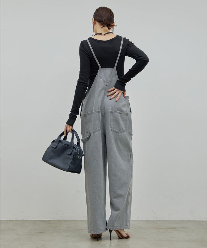 【サイズ展開あり】【長さ調整可能】デニムサロペット