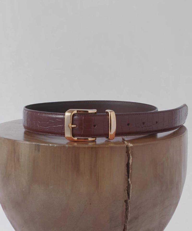 【ベストセラーアイテム‼】オリジナルバックルレザーベルト