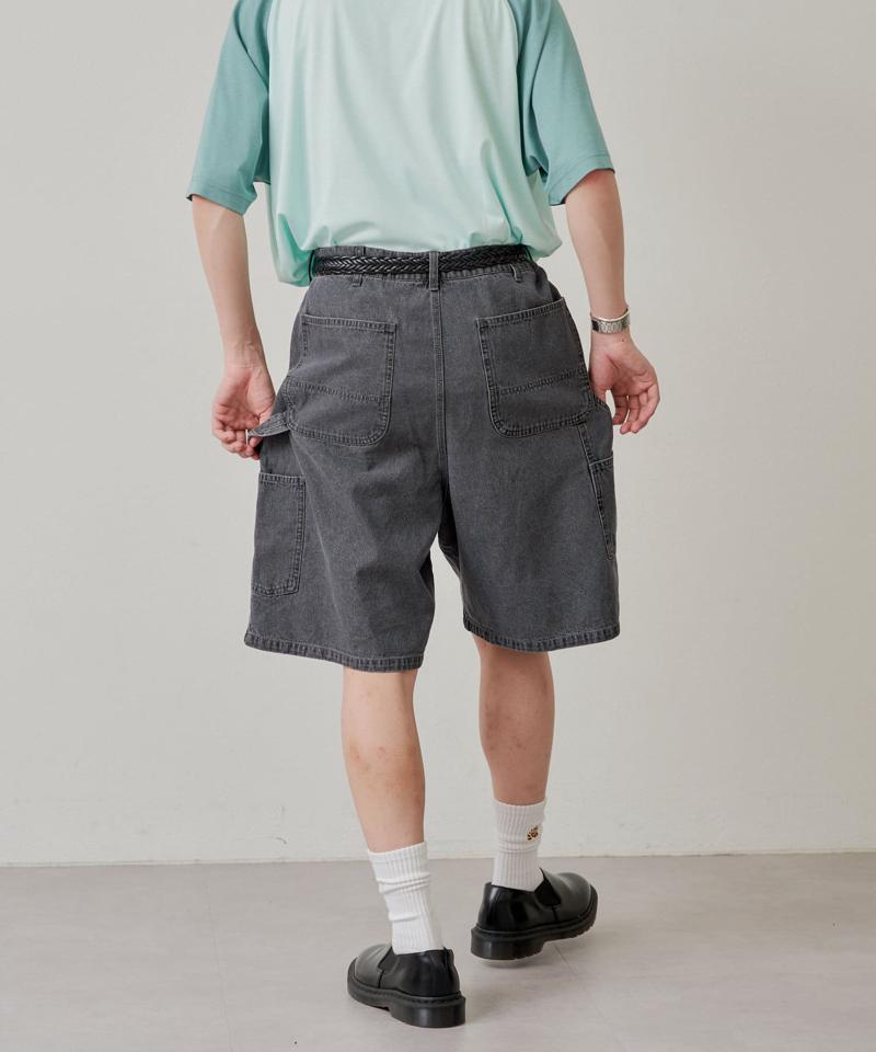 【WHIMSIC/2サイズ展開】デニムペインターショーツ
