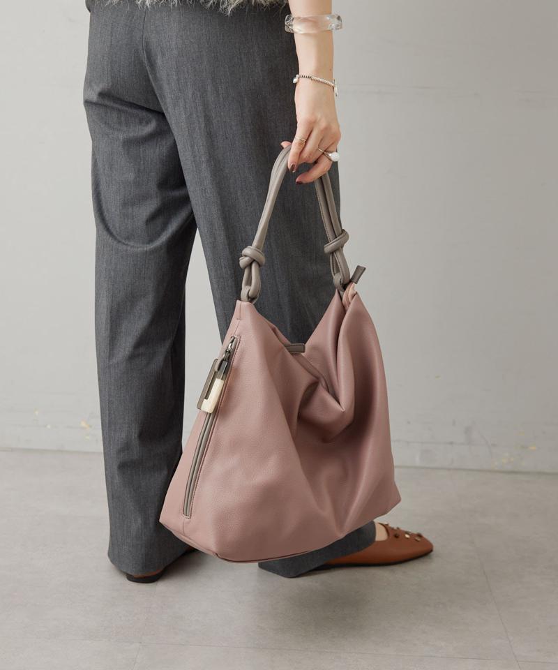 《500g未満/A4サイズ対応》樹脂パーツワンハンドルバッグ