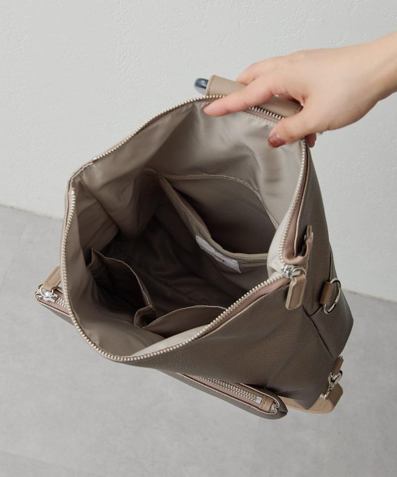 《累計販売2万個突破/ショルダーバッグとしても使える/A4サイズ対応》きれいめDリュック/マルチウェイバッグ