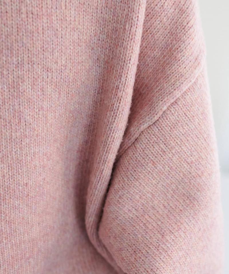 【華奢見え/13色展開♪/WEB限定】メランジニットプルオーバー