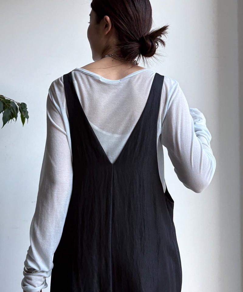 【新色追加/前後2WAYで着られる】深Vワンピース