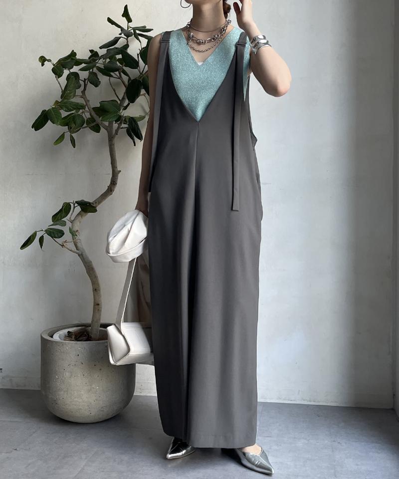 【新色追加/前後2WAYで着られる】深Vワンピース