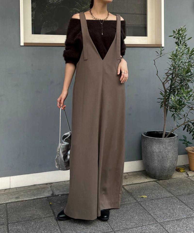 【新色追加/前後2WAYで着られる】深Vワンピース
