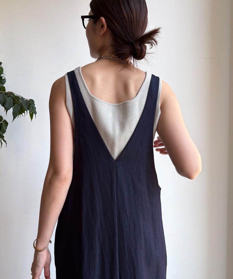 【新色追加/前後2WAYで着られる】深Vワンピース