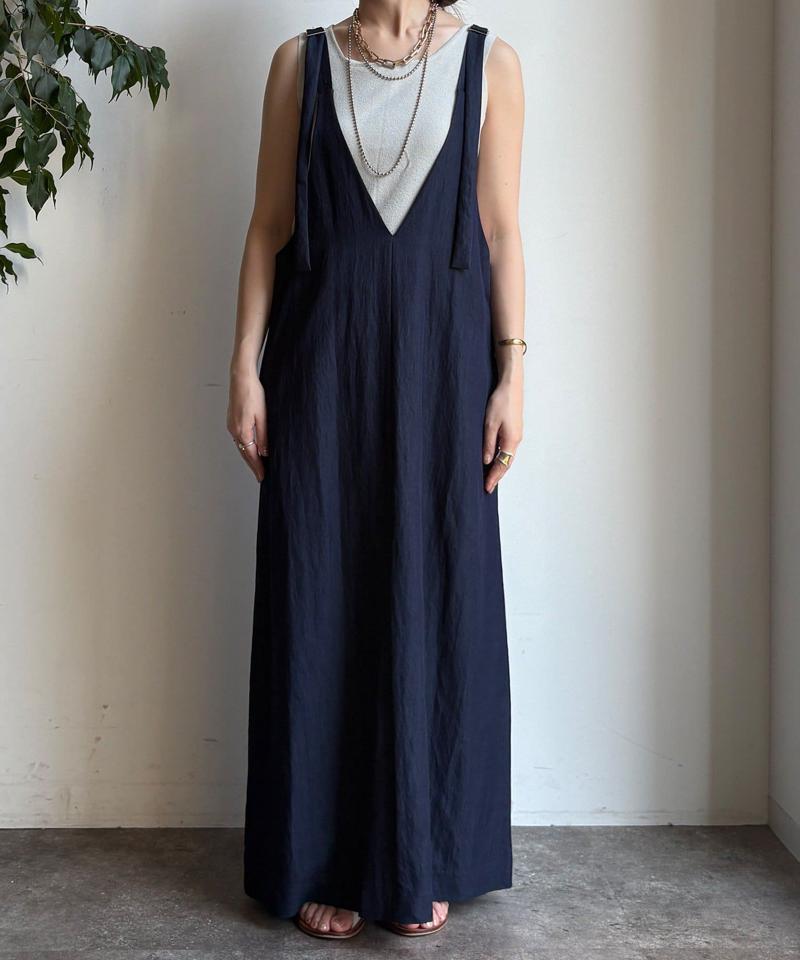 【新色追加/前後2WAYで着られる】深Vワンピース