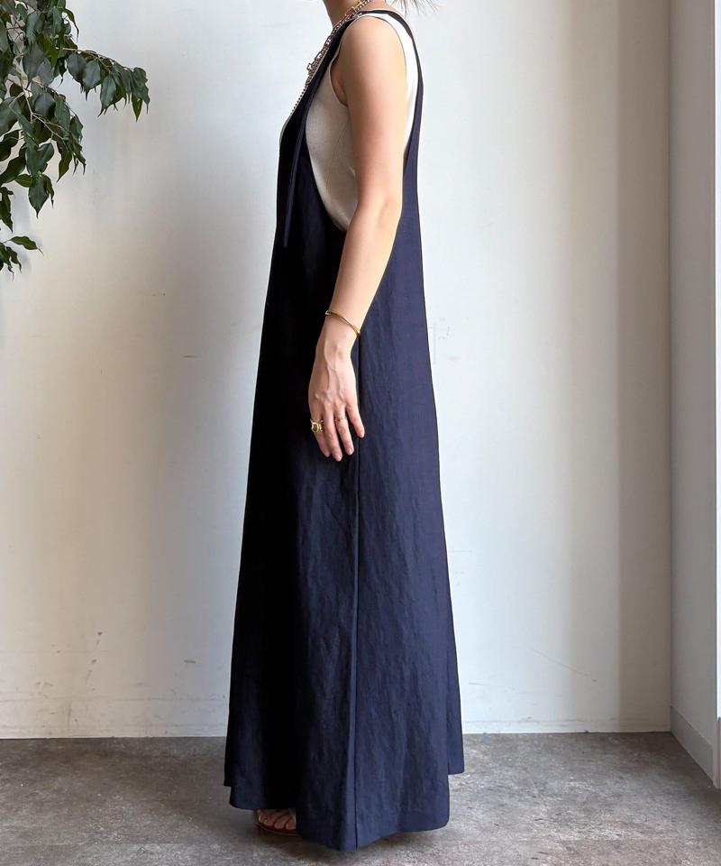 【新色追加/前後2WAYで着られる】深Vワンピース