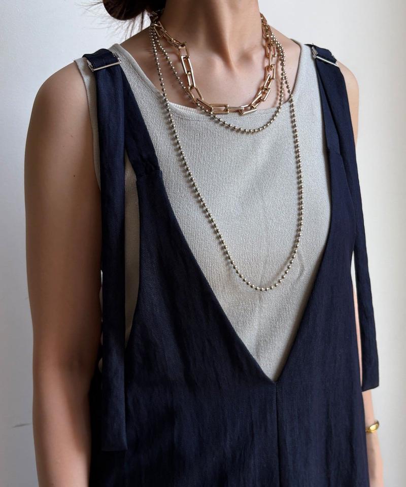 【新色追加/前後2WAYで着られる】深Vワンピース