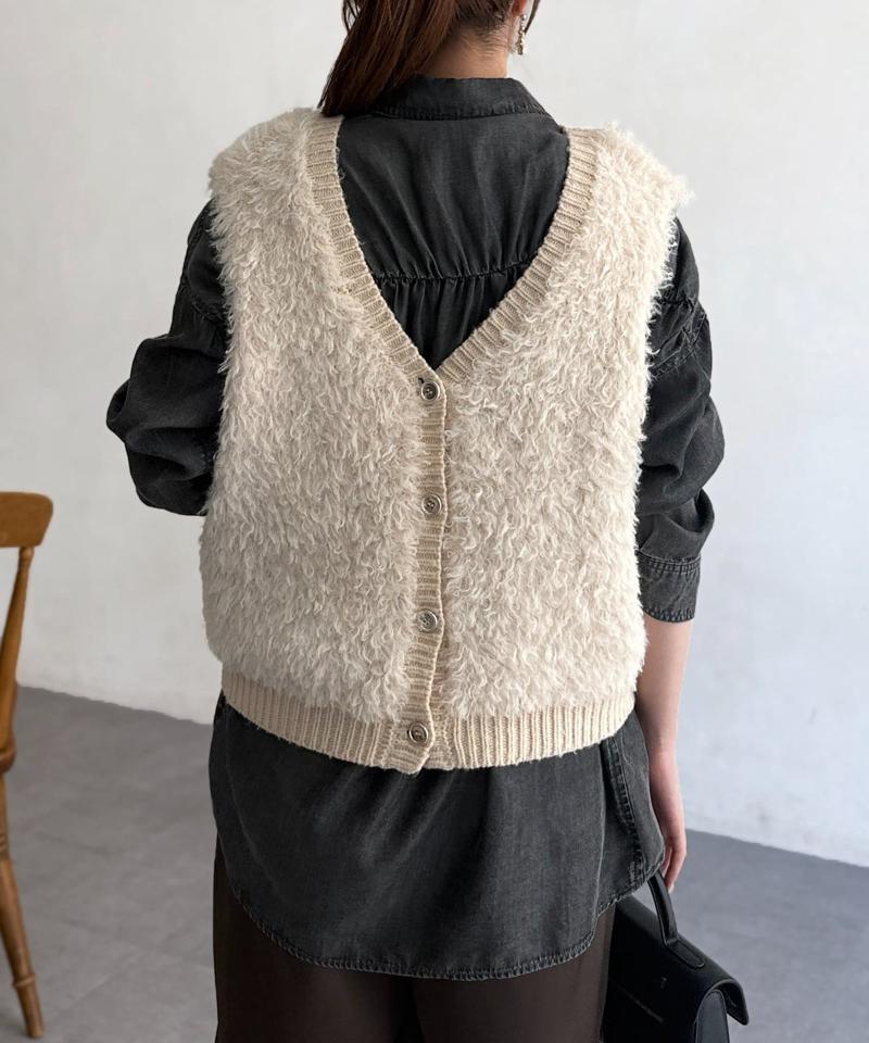 【軽くて柔らかい】【シーズンレス】BACKギャザーパウダー加工デニムシャツ