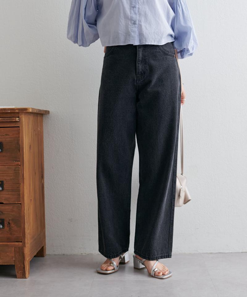 【低身長～高身長/6サイズ/オールシーズン◎】USコットンデニムストレートパンツ≪改良版≫