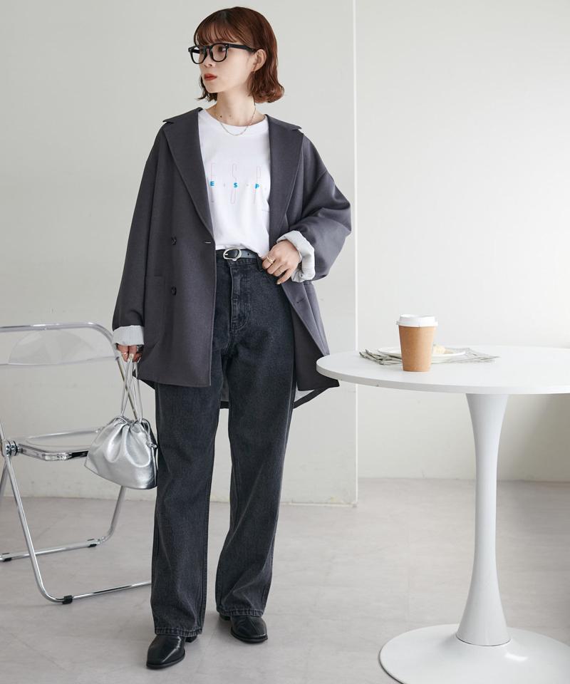 【低身長～高身長/6サイズ/オールシーズン◎】USコットンデニムストレートパンツ≪改良版≫