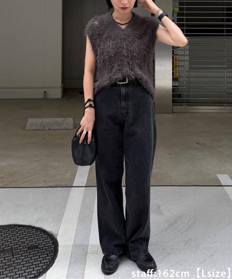 【低身長～高身長/6サイズ/オールシーズン◎】USコットンデニムストレートパンツ