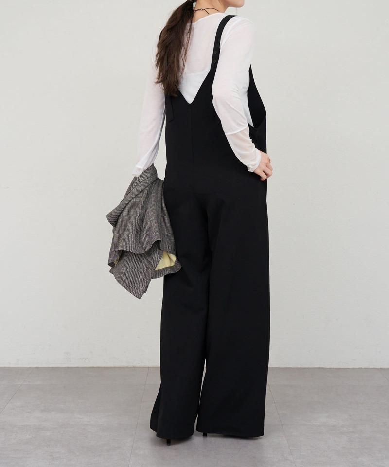 《累計1.5万枚突破!》《全骨格細見え》カットジョーゼットキャミサロペット