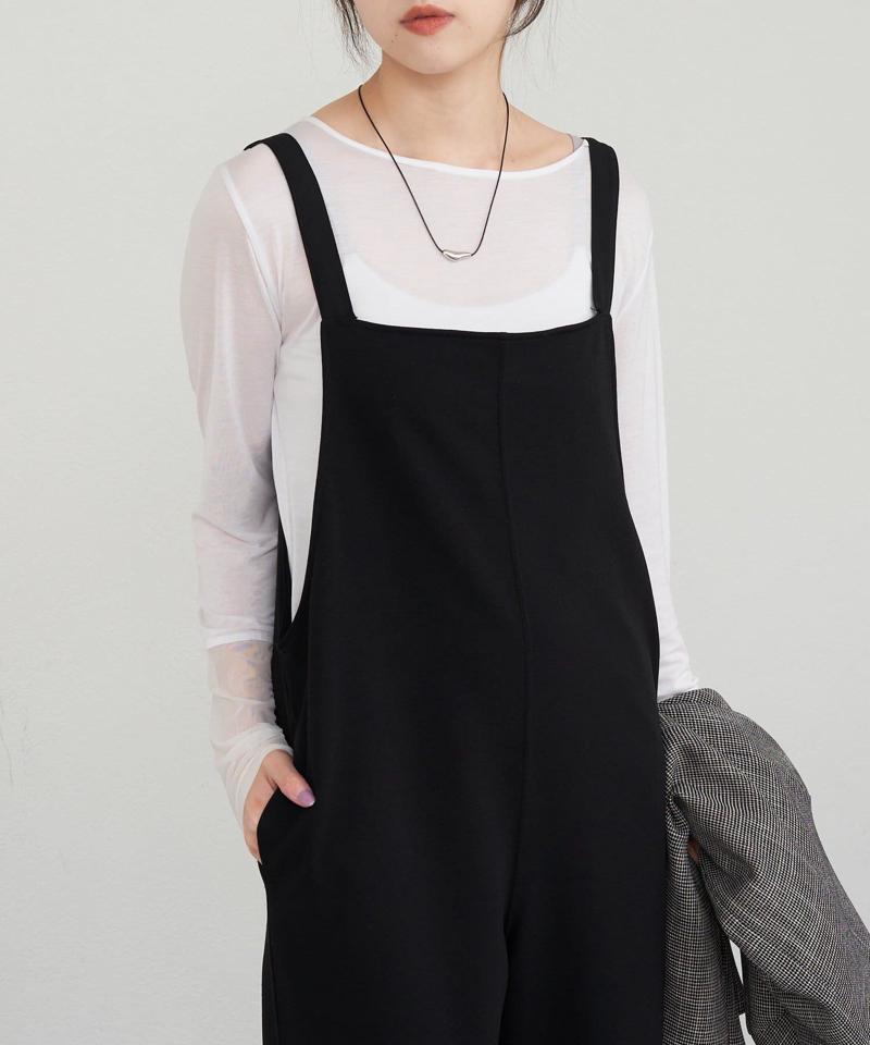 《累計1.5万枚突破!》《全骨格細見え》カットジョーゼットキャミサロペット