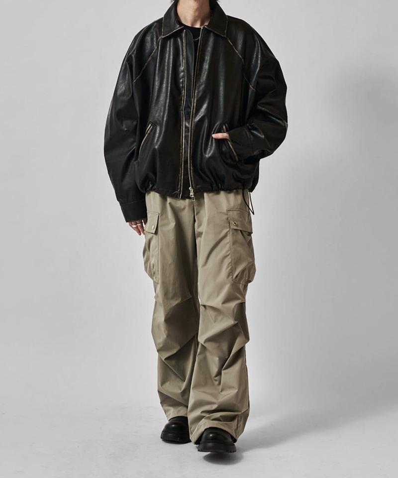 【Neucon/ニューコン】ダブルポケットパラシュートカーゴパンツ