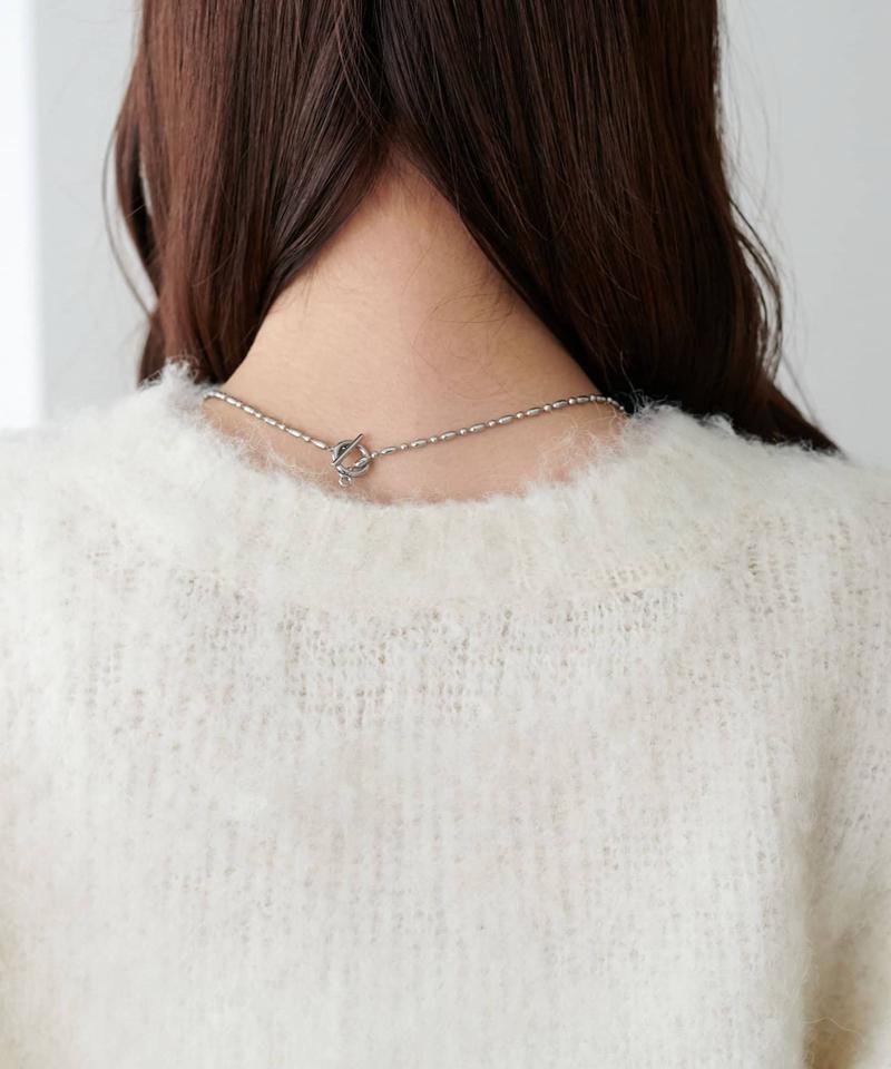 【8色展開/着映え/WEB限定】MIXブークレシャギーカーディガン