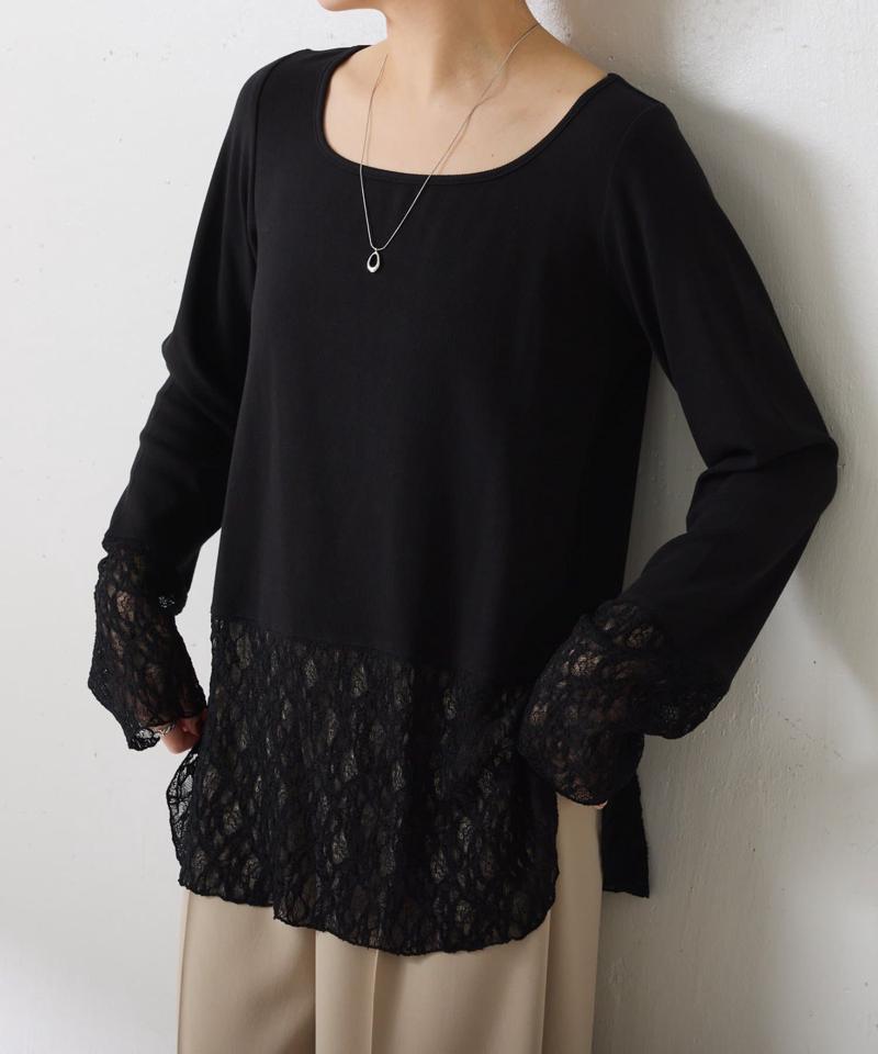 【累計売上1.8万枚】【スクエアネックが登場】 裾シアーロンT