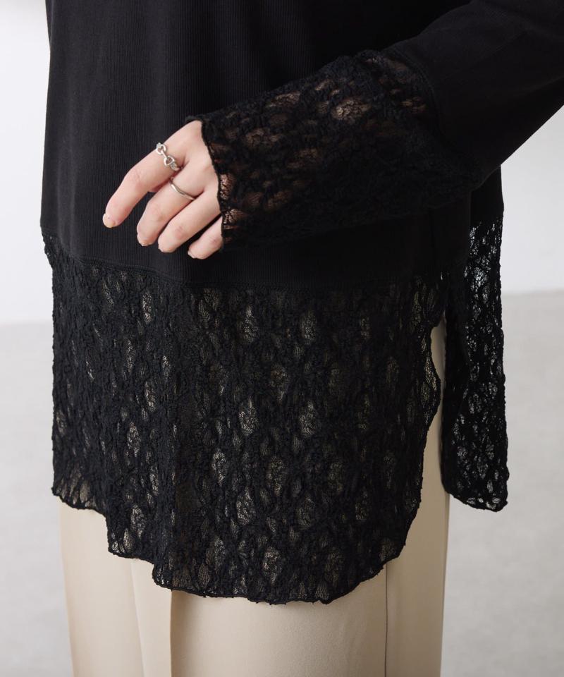 【累計売上1.8万枚】【スクエアネックが登場】 裾シアーロンT