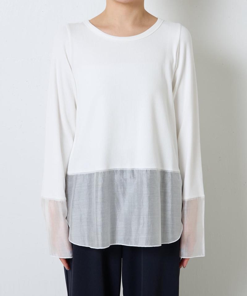 【累計売上1.8万枚】【スクエアネックが登場】 裾シアーロンT