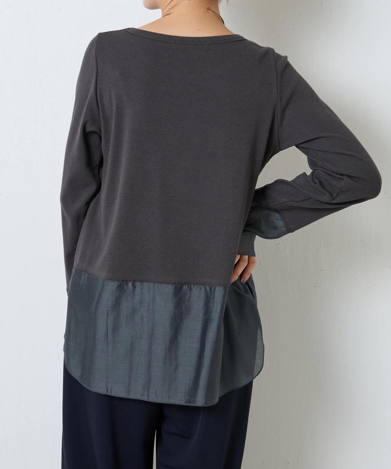 【累計売上1.8万枚】【スクエアネックが登場】 裾シアーロンT