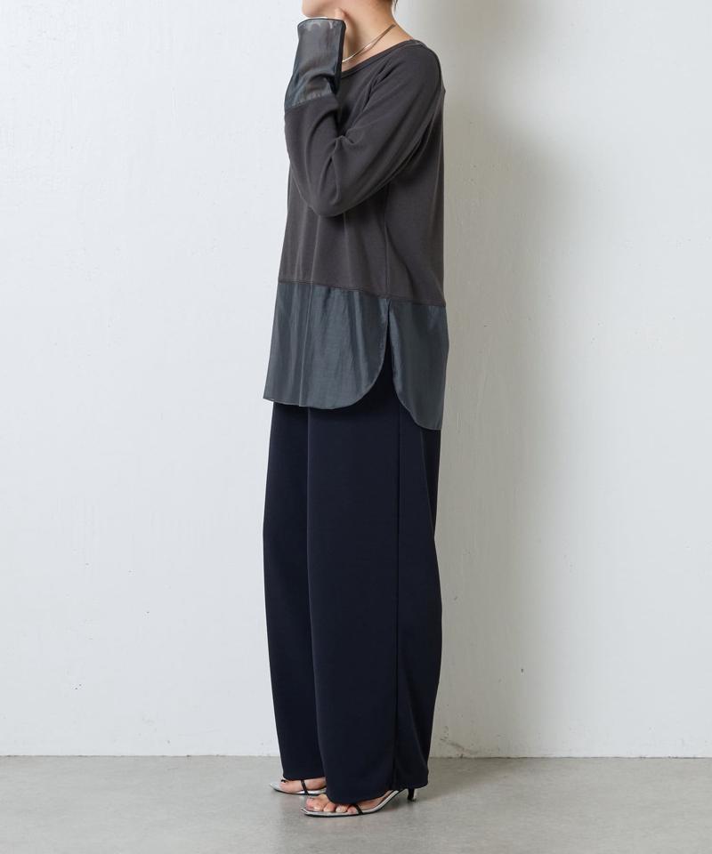 【累計売上1.8万枚】【スクエアネックが登場】 裾シアーロンT