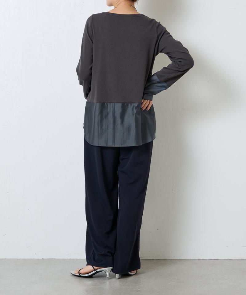 【累計売上1.8万枚】【スクエアネックが登場】 裾シアーロンT