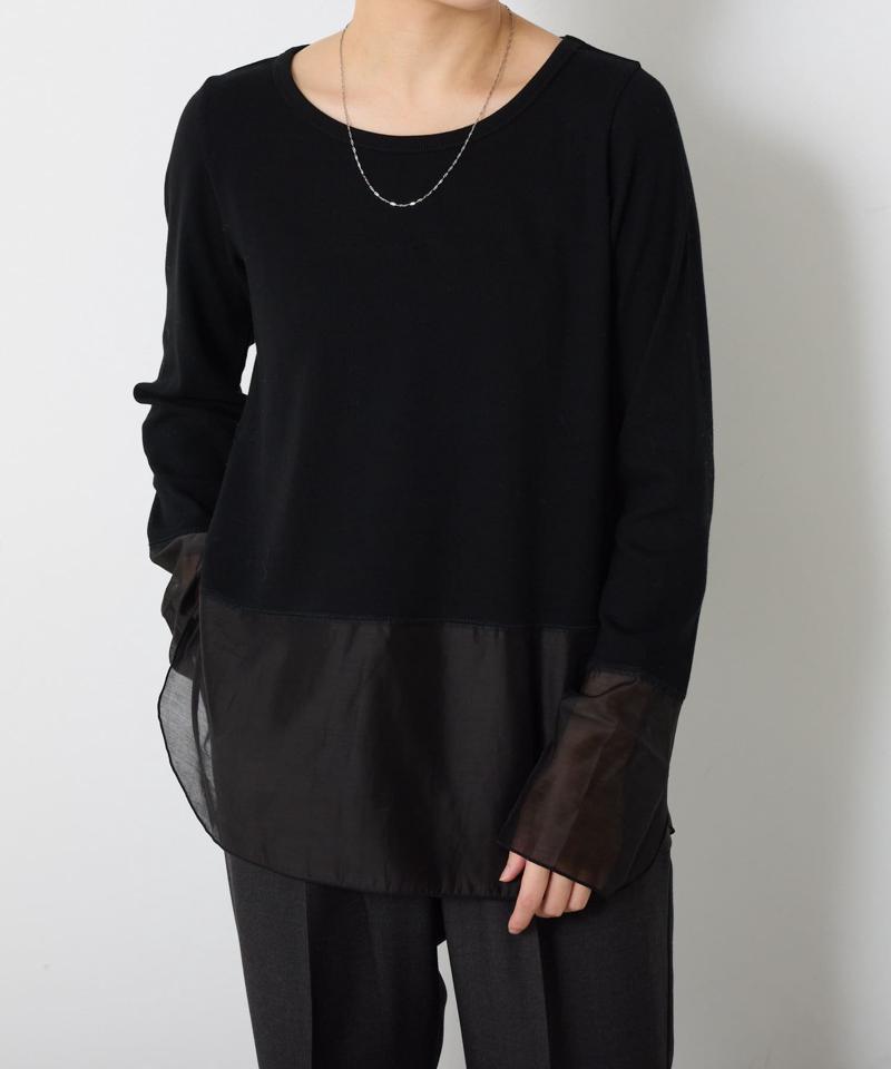 【累計売上1.8万枚】【スクエアネックが登場】 裾シアーロンT