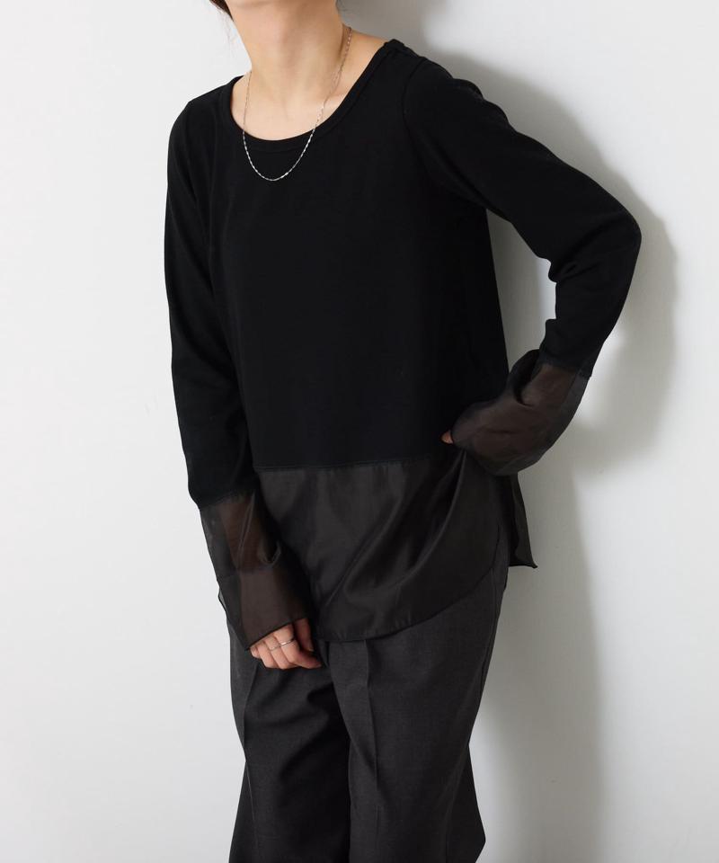 【累計売上1.8万枚】【スクエアネックが登場】 裾シアーロンT