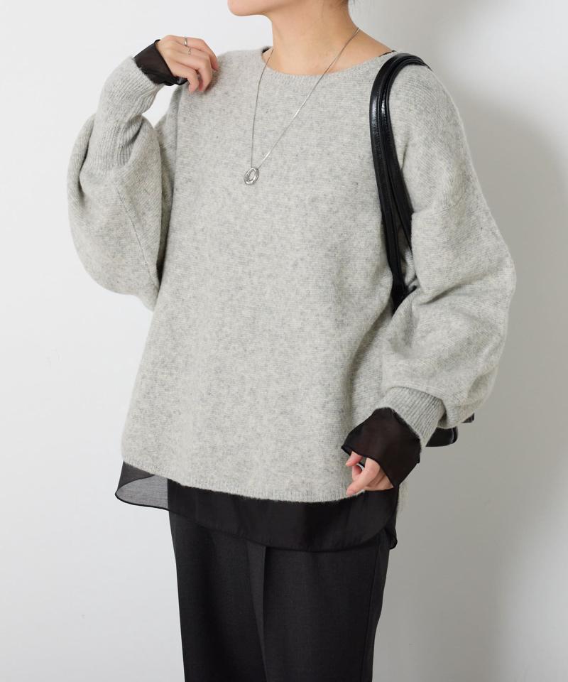 【累計売上1.8万枚】【スクエアネックが登場】 裾シアーロンT