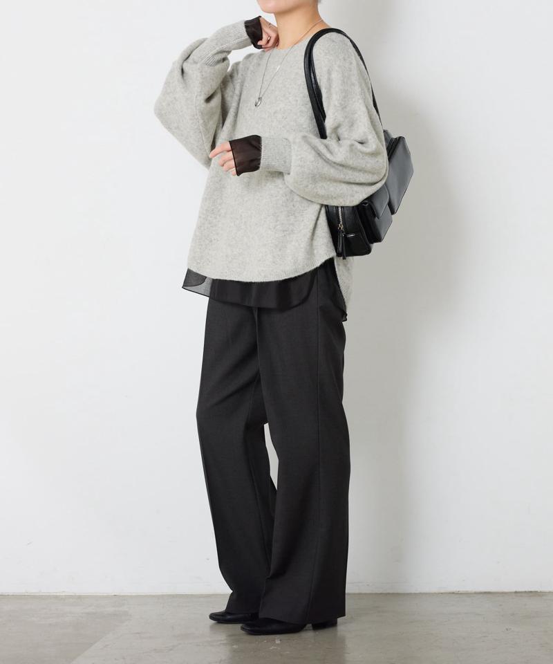 【累計売上1.8万枚】【スクエアネックが登場】 裾シアーロンT