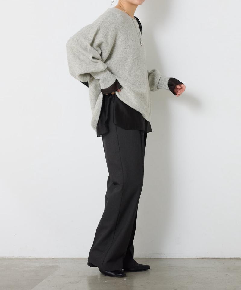 【累計売上1.8万枚】【スクエアネックが登場】 裾シアーロンT