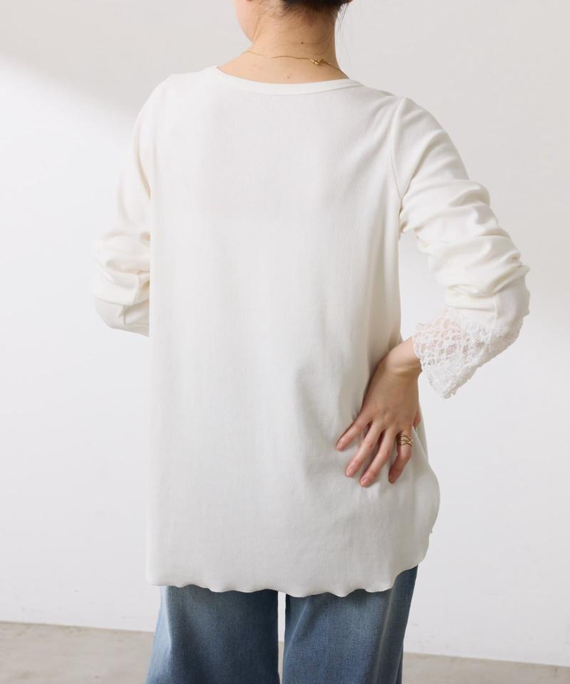 【累計売上1.8万枚】【スクエアネックが登場】 裾シアーロンT