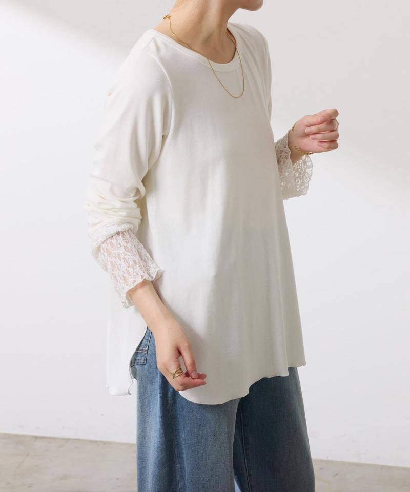 【累計売上1.8万枚】【スクエアネックが登場】 裾シアーロンT