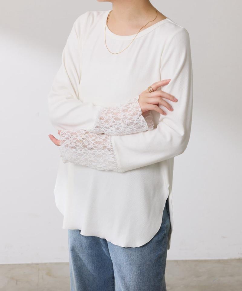 【累計売上1.8万枚】【スクエアネックが登場】 裾シアーロンT