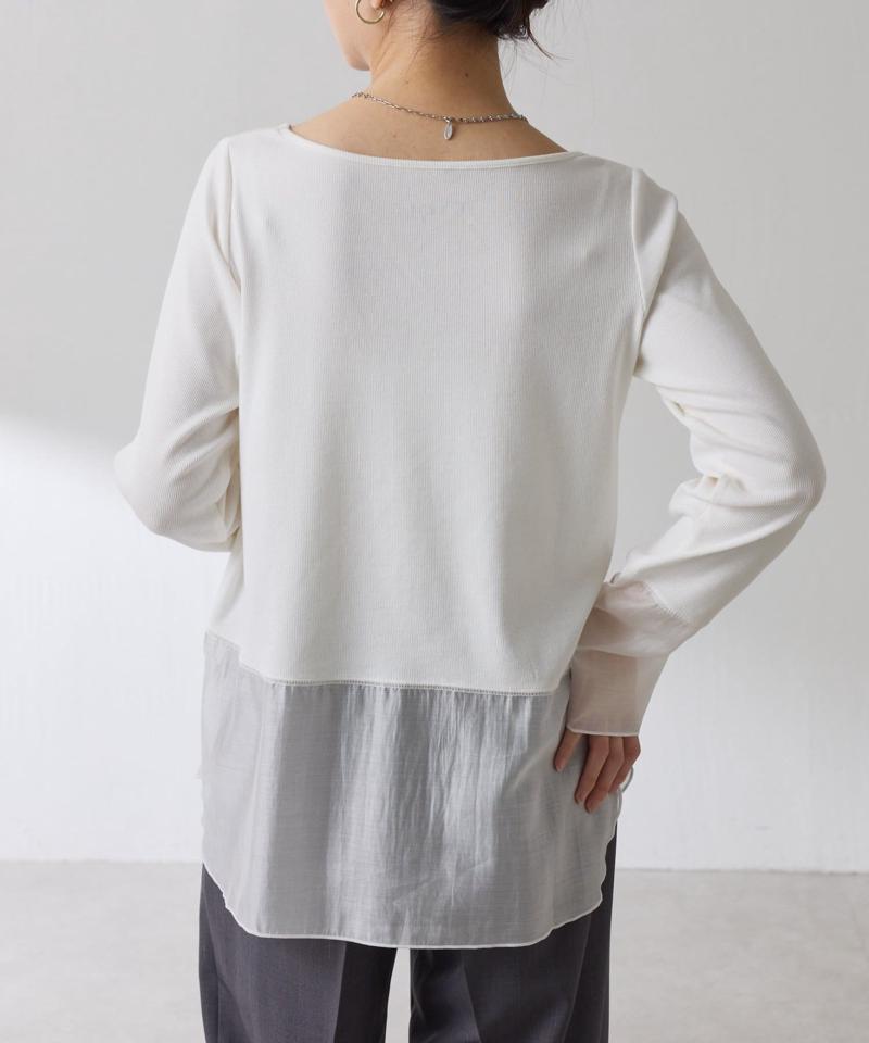 【累計売上1.8万枚】【スクエアネックが登場】 裾シアーロンT