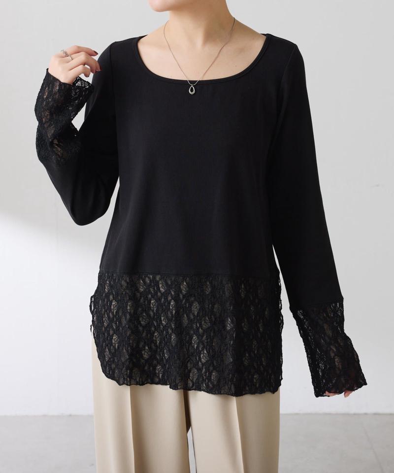 【累計売上1.8万枚】【スクエアネックが登場】 裾シアーロンT