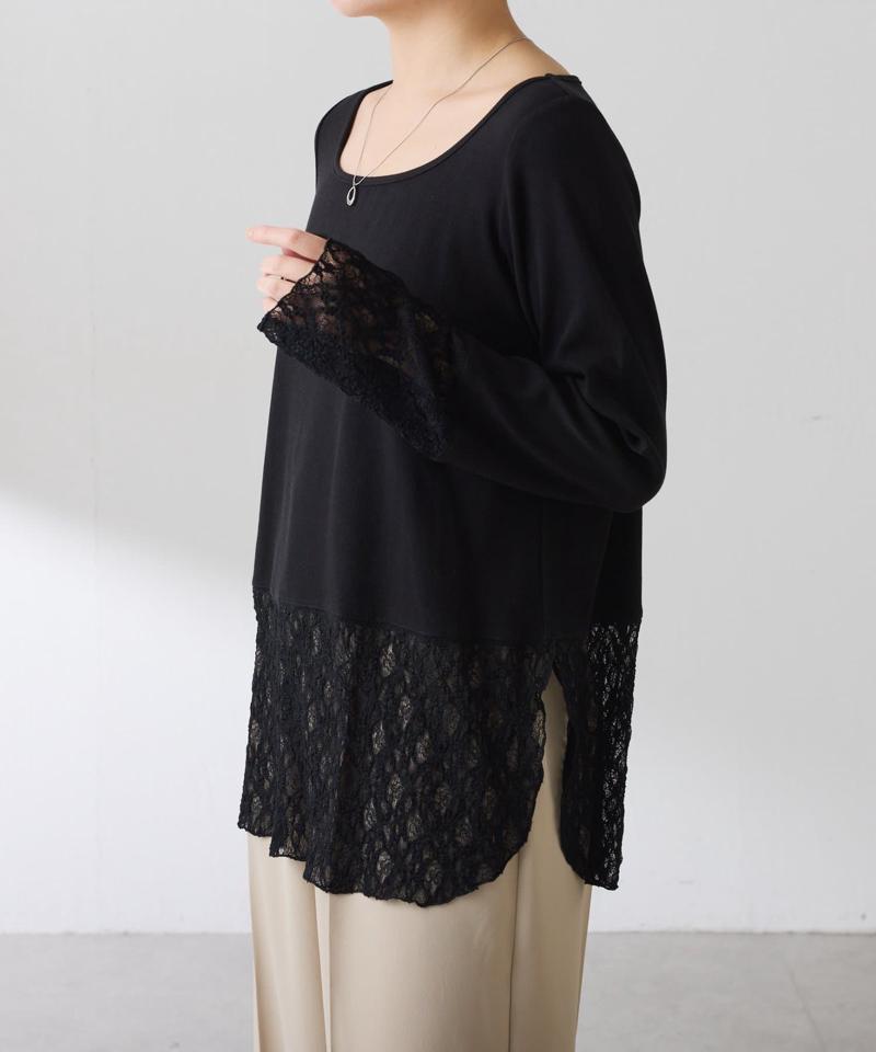 【累計売上1.8万枚】【スクエアネックが登場】 裾シアーロンT