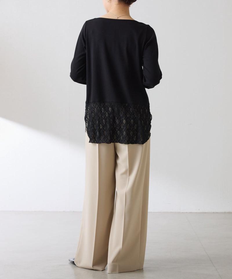 【累計売上1.8万枚】【スクエアネックが登場】 裾シアーロンT