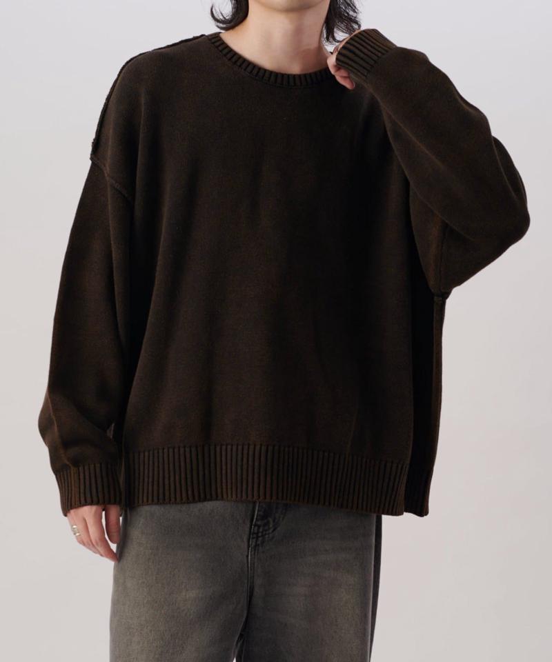 ストーンウォッシュニット