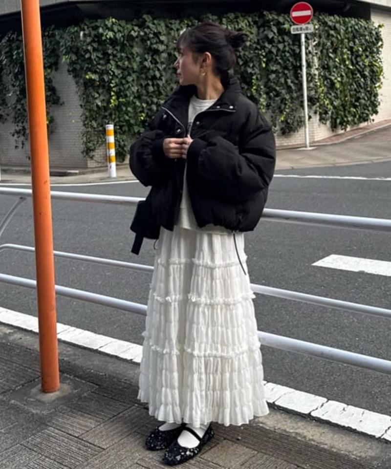 機能中綿ショートブルゾン