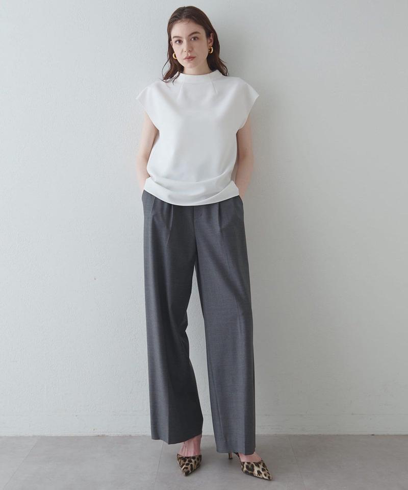 《セットアップ対応可》センタープレスワイドパンツ