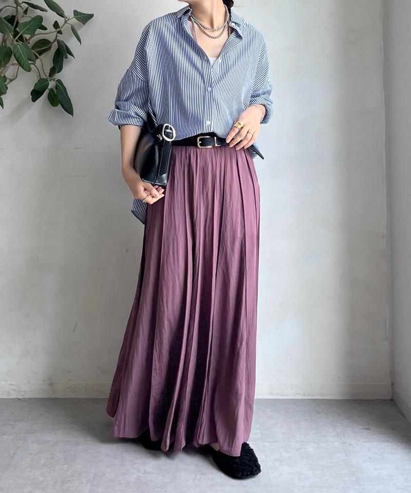 【新色追加/完売カラー再追加！】パネルプリーツスカート