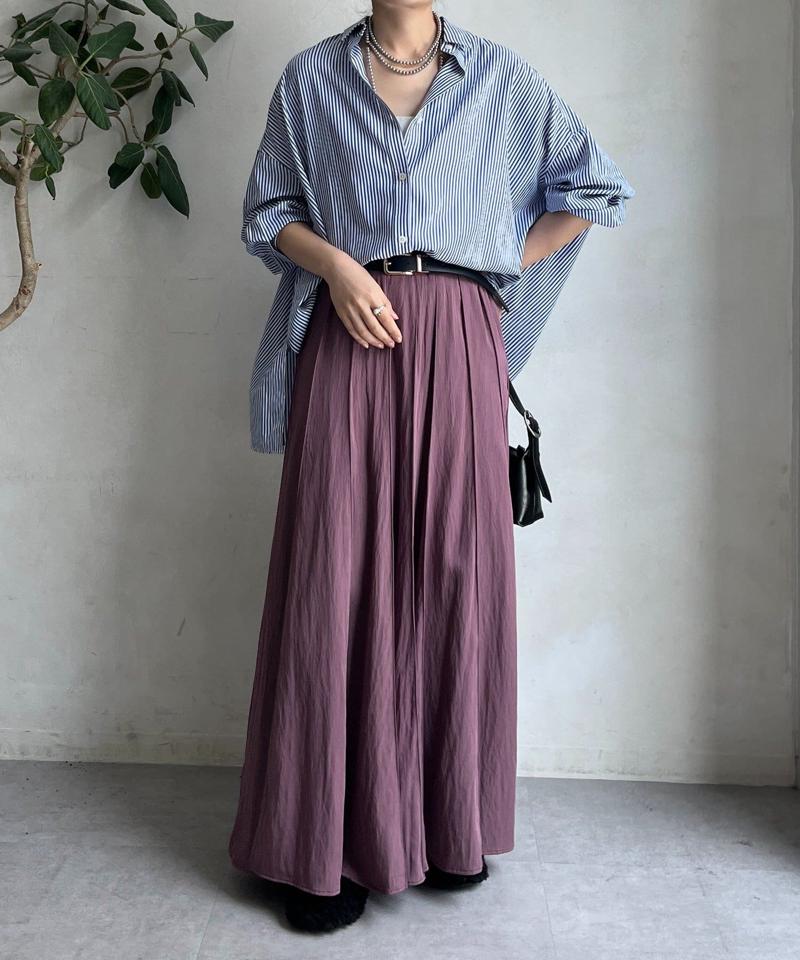 【新色追加/完売カラー再追加！】パネルプリーツスカート