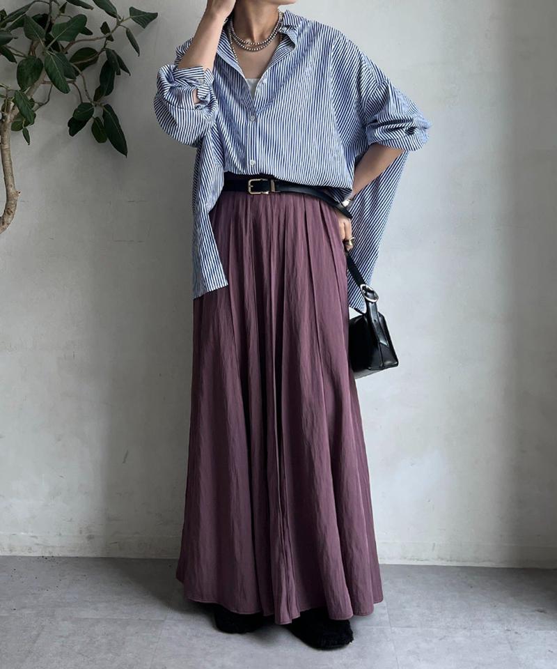 【新色追加/完売カラー再追加！】パネルプリーツスカート