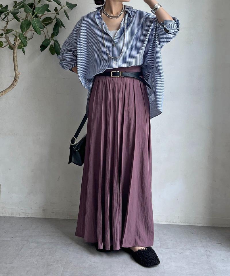 【新色追加/完売カラー再追加！】パネルプリーツスカート