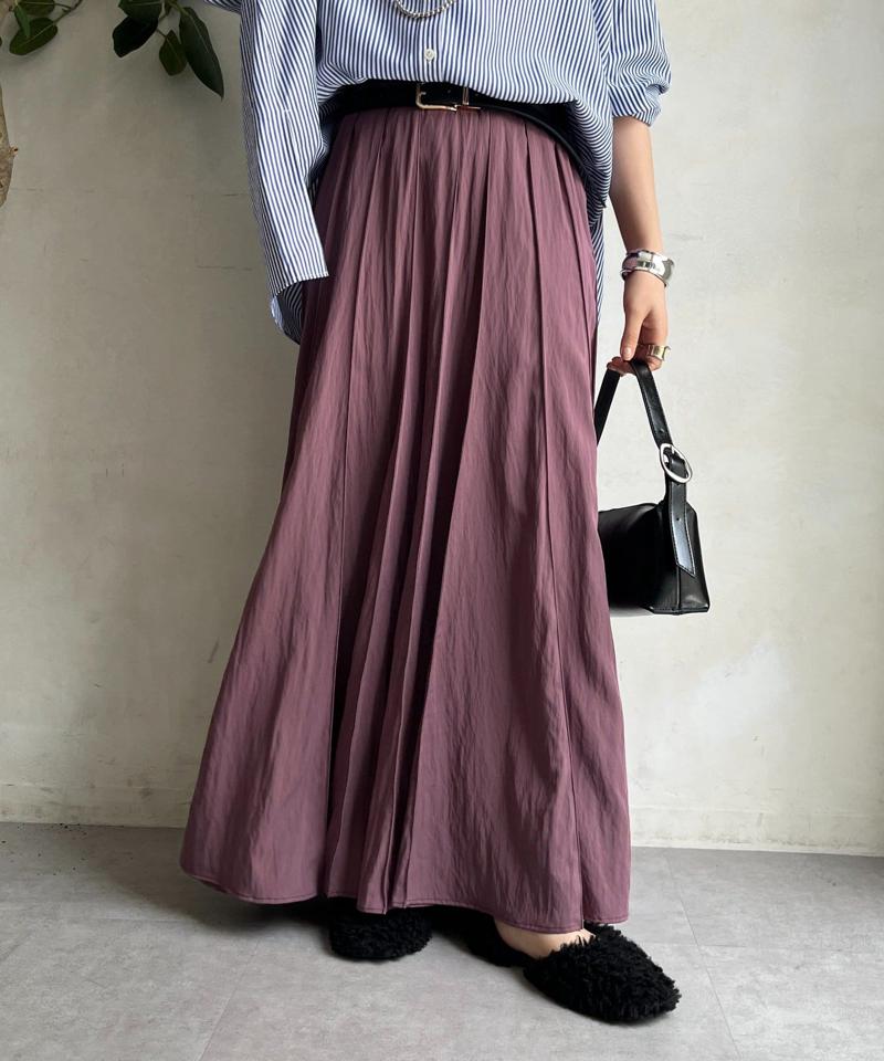 【新色追加/完売カラー再追加！】パネルプリーツスカート