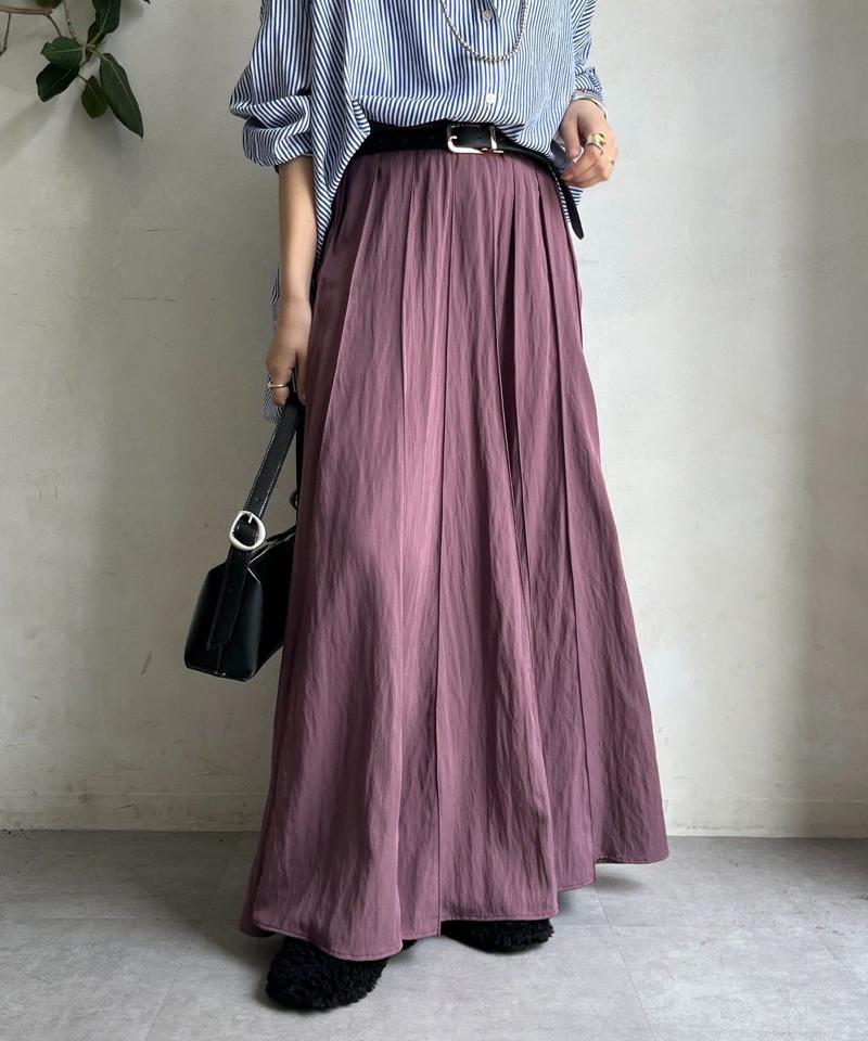 【新色追加/完売カラー再追加！】パネルプリーツスカート